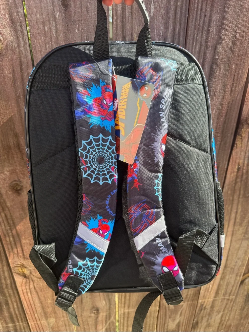 Kids Spiderman Backpack with lunch bag attachment
